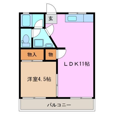 桜ヶ丘マンションの物件間取画像